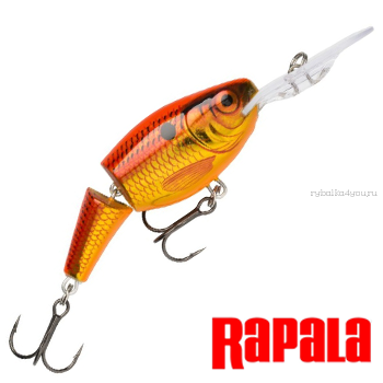 Воблер RapaIa Jointed Shad Rap JSR05 50 мм / 8 гр / Заглубление: 1,8 - 3,9 м / цвет: OSD