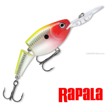 Воблер RapaIa Jointed Shad Rap JSR07 70 мм / 13 гр / Заглубление: 2,1 - 4,5 м / цвет: CLN