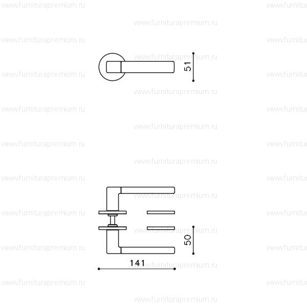 Ручка Olivari Planet B Black M195B