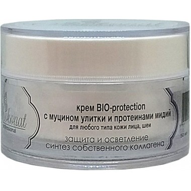 Крем BIO-protection с муцином улитки и протеинами мидий "Защита и осветление" для всех типов кожи Шоконат