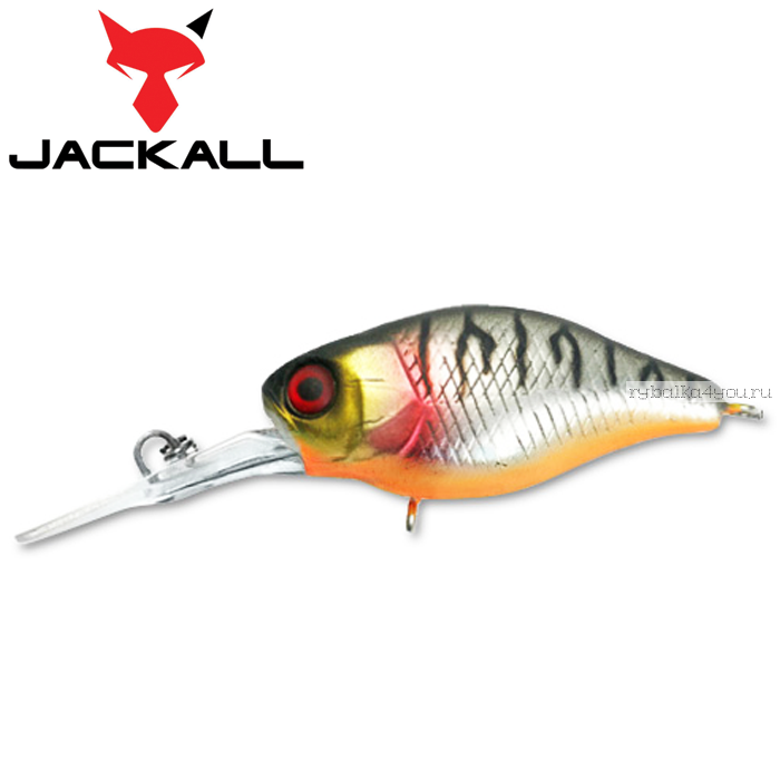 Воблер Jackall Diving Chubby 38F 38 мм / 4,3 гр / Заглубление: 1 - 1,5 м / цвет: uv mat silver tiger