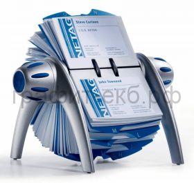 Визитница настольная "Visifixflip" сер/син.2417-23