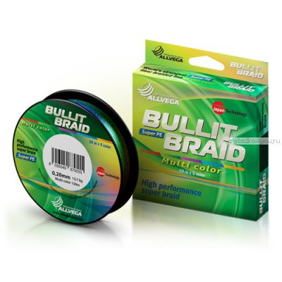 Шнур Allvega Bullit Braid 150м / цвет: мультиколор