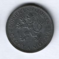 10 крона 1943 года Богемия и Моравия (Чехия)