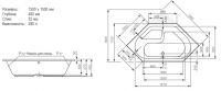 Акриловая ванна Mauersberger 1215000201 Fascia 150x150 схема 1