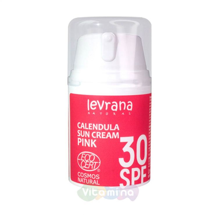 Levrana Солнцезащитный крем для лица и тела "Календула" SPF 30 PINK, 50 мл