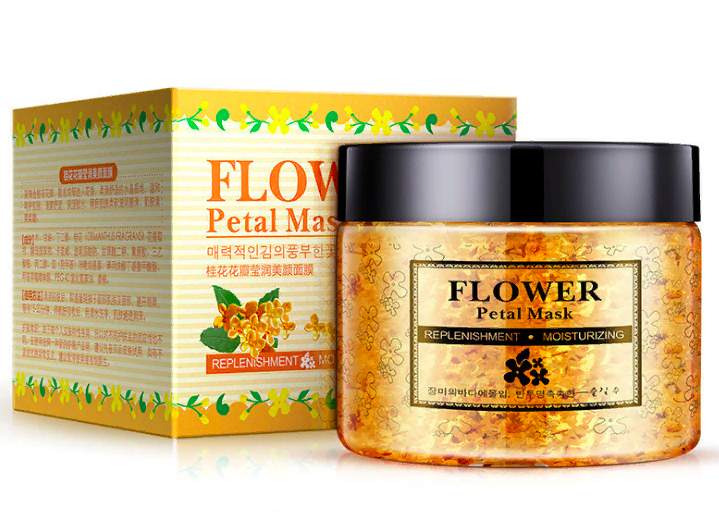 Омолаживающая питательная маска для лица ROREC с цветками османтуса