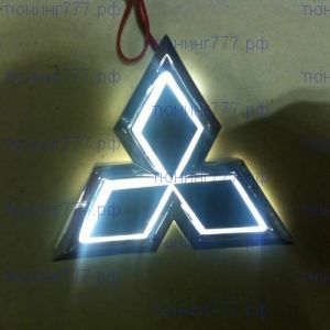 Эмблема мицубиси с подсветкой, 5D LED, выбор цвета свечения