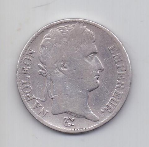 5 франков 1812 года D Лион Франция