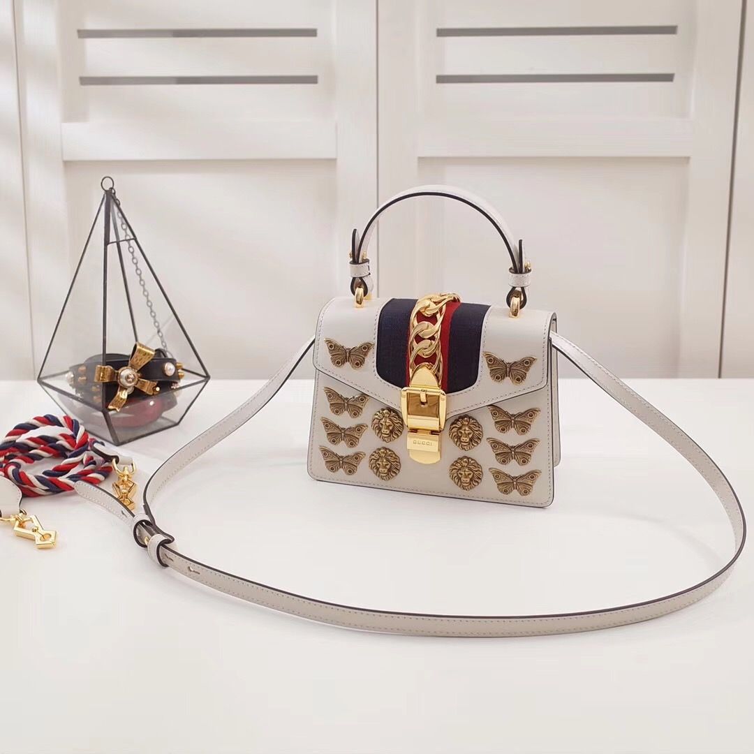 Gucci mini Sylvie animal studs bag