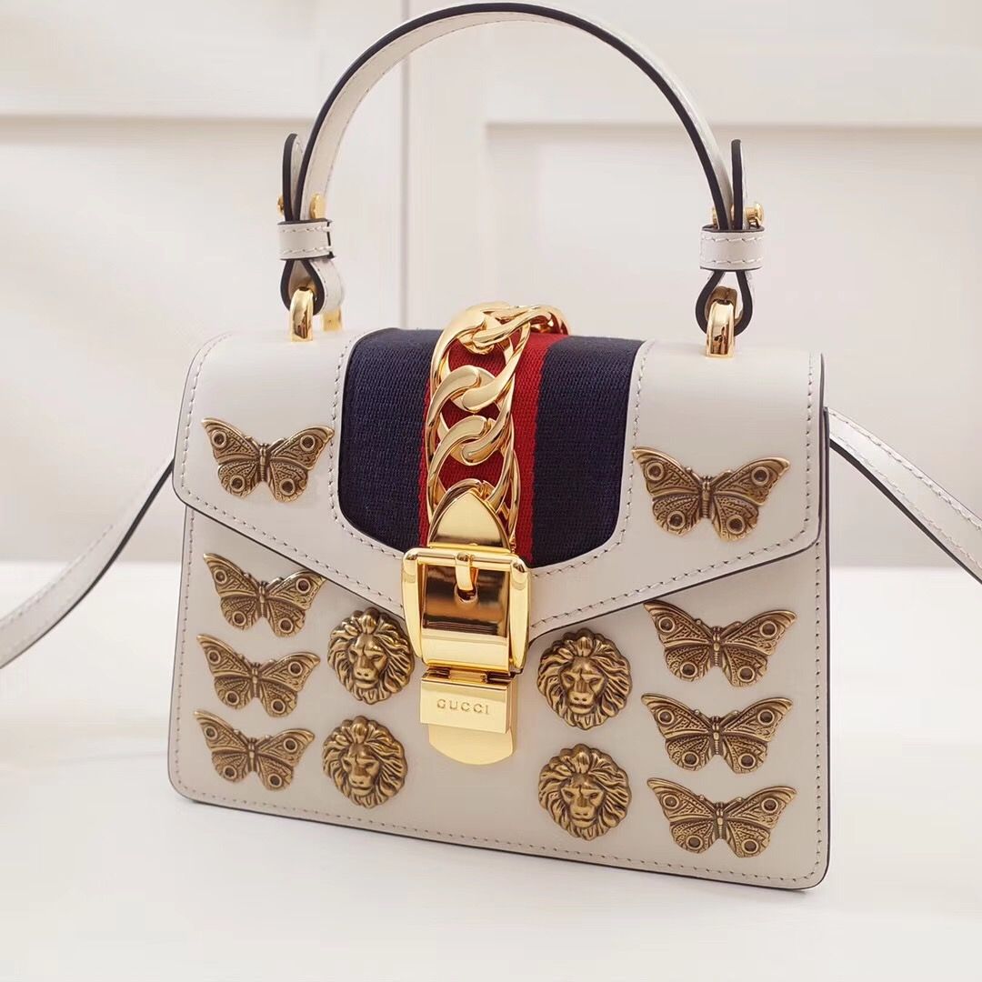 Gucci mini Sylvie animal studs bag