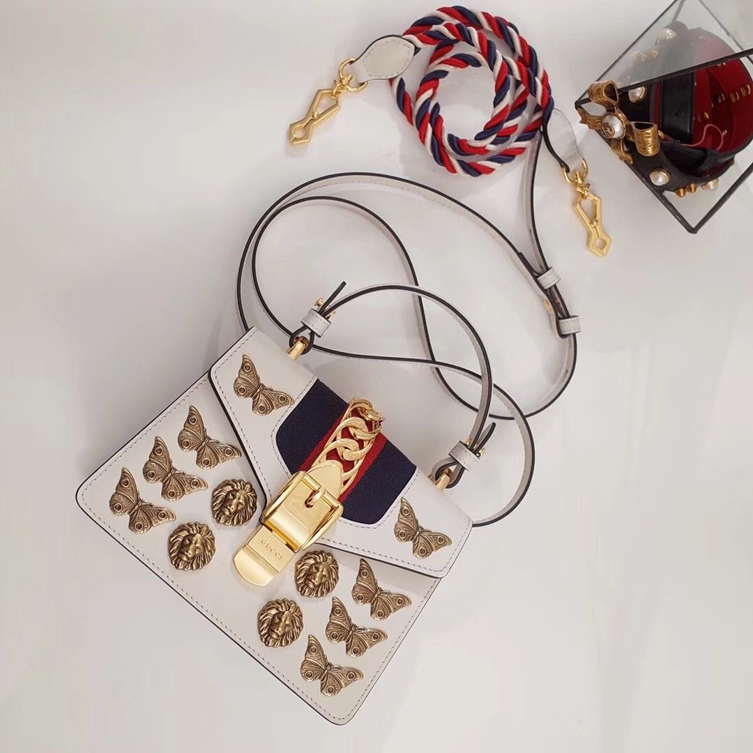 Gucci mini Sylvie animal studs bag