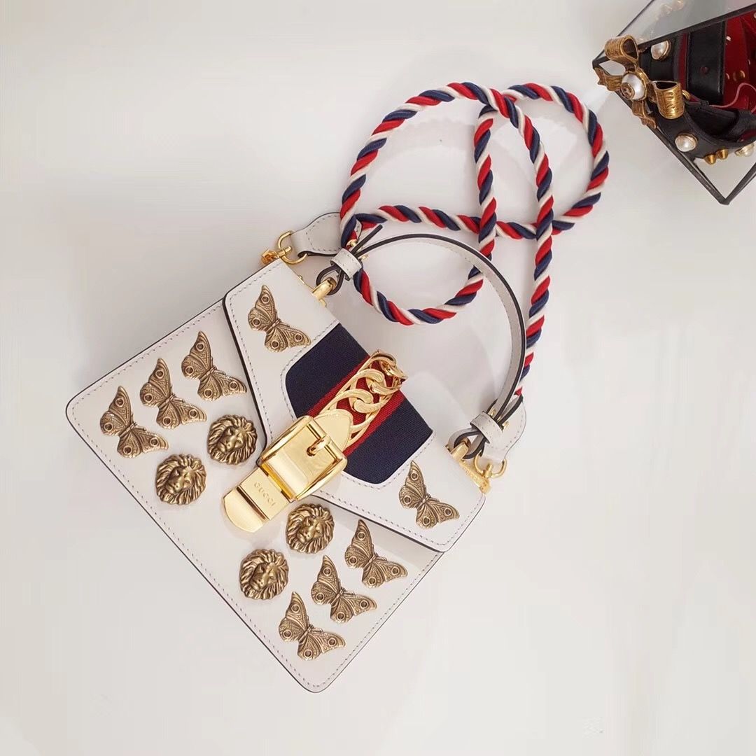 Gucci mini Sylvie animal studs bag