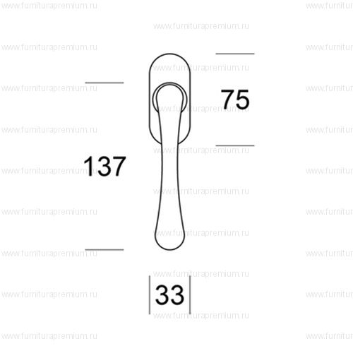 Оконная ручка Salice Paolo York 2008 DK