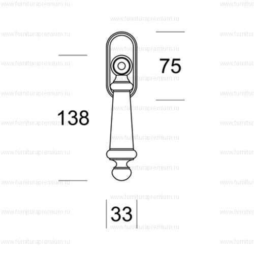 Оконная ручка Salice Paolo Borromeo 2013 DK