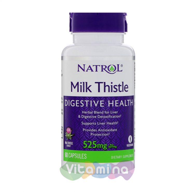 Natrol Молочный чертополох Milk Thistle, 60 капс.