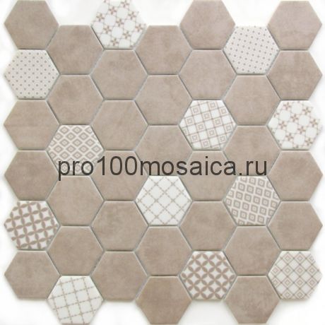 Avon керамика 48*54. Мозаика серия CERAMIC, Соты, размер, мм: 302*300*6 (BONAPARTE)