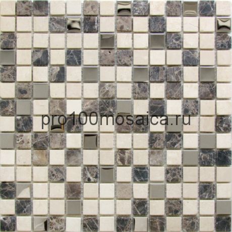 Oxford камень-металл 20*20. Мозаика серия STONE,  размер, мм: 305*305*6 (BONAPARTE)