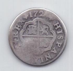 1 реал 1728 года Севилья Испания