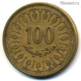 Тунис 100 миллимов 1997
