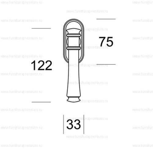 Оконная ручка Salice Paolo Fresia 3258 DK
