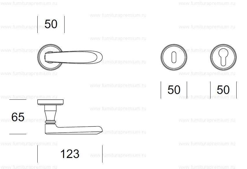 Ручка Salice Paolo Cassia 3250