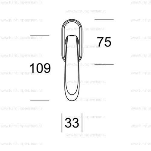 Оконная ручка Salice Paolo Cassia 3253 DK