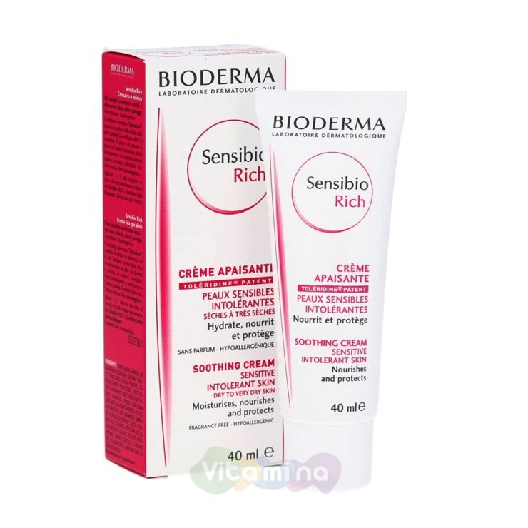 Bioderma Sensibio Риш крем Биодерма Сенсибио, 40 мл