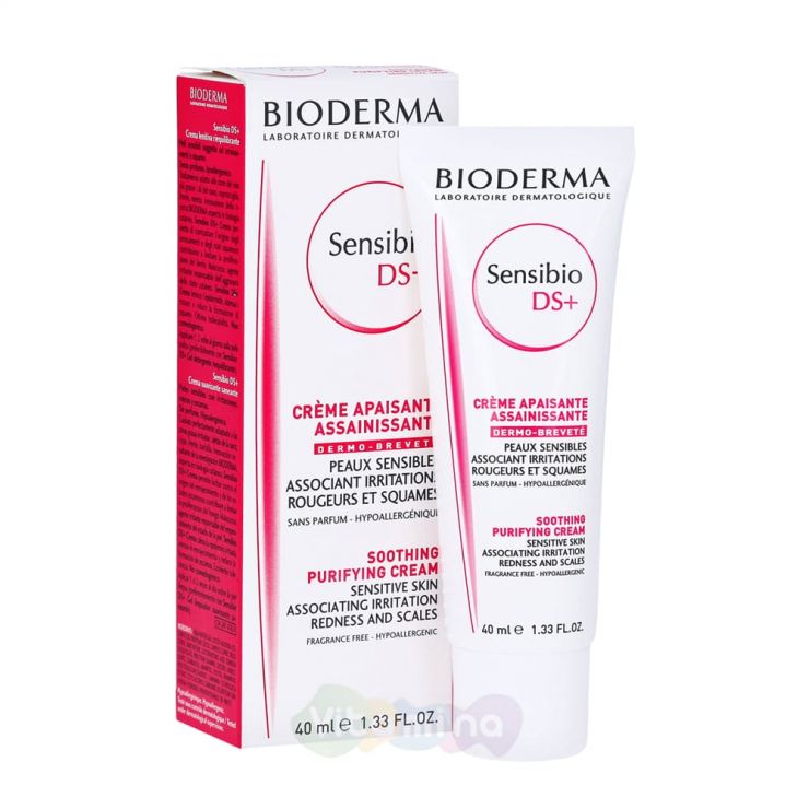 Bioderma Sensibio DS+ Оздоравливающий крем Биодерма Сенсибио, 40 мл