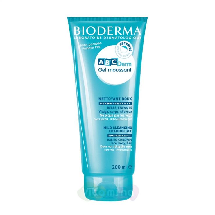 Bioderma ABCDerm Деликатный очищающий гель для малышей Биодерма АВСДерм, 200 мл