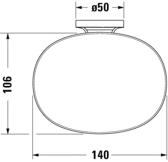 Duravit  Starck T 9933 Мыльница схема 2