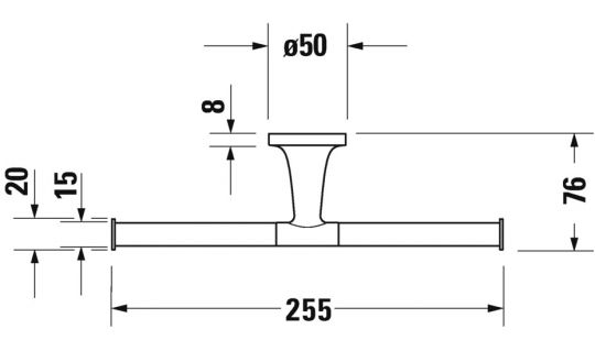 Duravit  Starck T 9938 Держатель для туалетной бумаги ФОТО