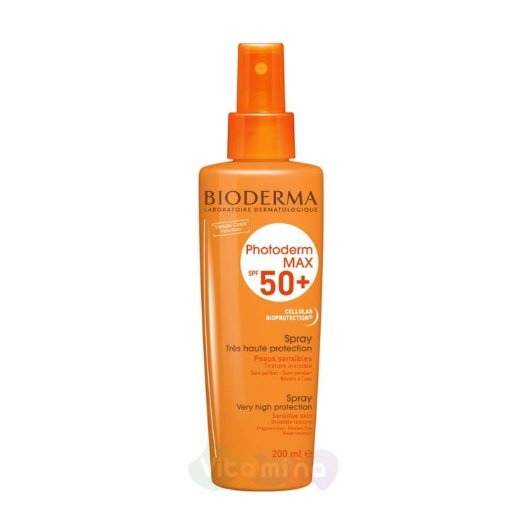Bioderma PhotoDerm МАХ Спрей SPF 50+ Биодерма Фотодерм, 200 мл