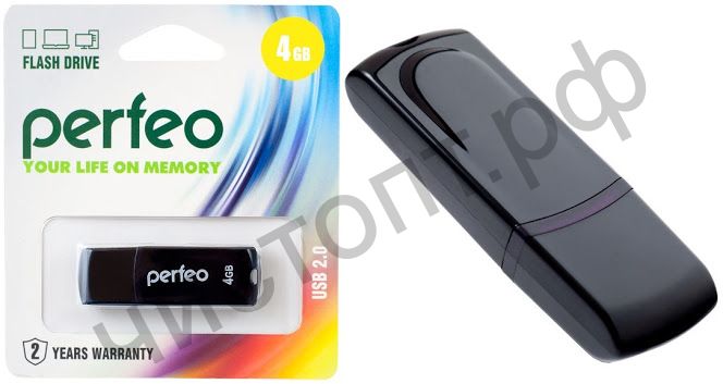 флэш-карта Perfeo 4GB C09 Black