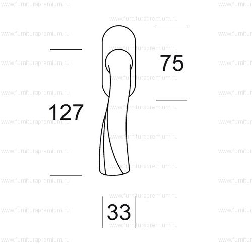Оконная ручка Salice Paolo Tilia 6013/BIS DK