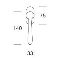 Оконная ручка Salice Paolo Ilex 6008/BIS DK. схема