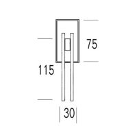 Оконная ручка Salice Paolo Zen SQ 6083/BIS DK. схема