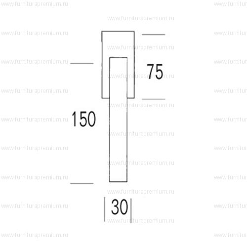 Оконная ручка Salice Paolo Shiny 6088/BIS DK