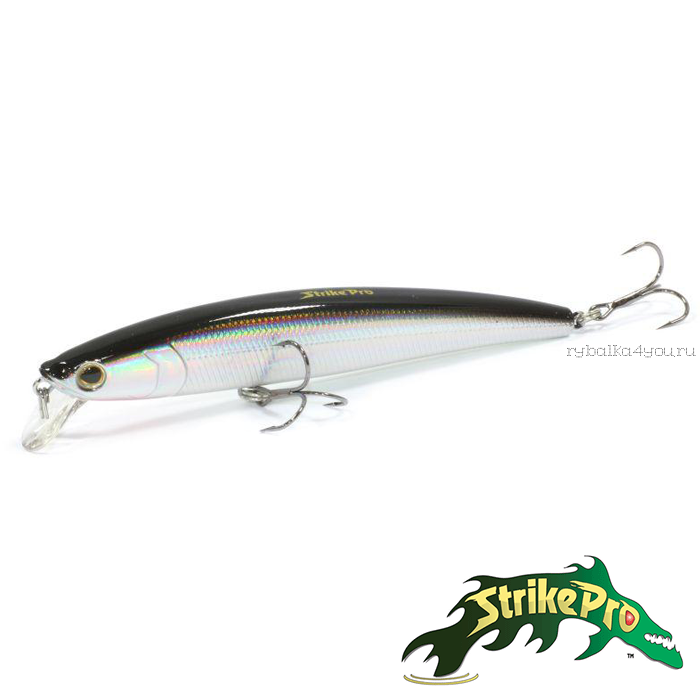 Воблер Strike Pro Arc Minnow 105SP 105 мм / 11,5 гр / Заглубление: 0,6 - 1,2 м / цвет: A010-EP