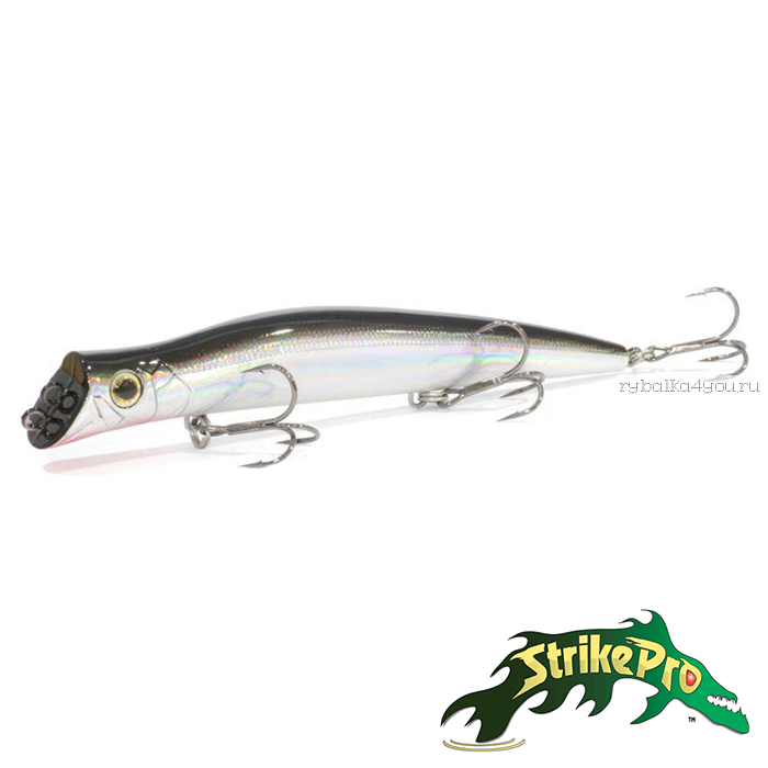 Воблер Strike Pro Darter-R Queen JL-152F 130 мм / 17,5 гр / Заглубление: 0,1 - 0,2 м / цвет: A010-EP