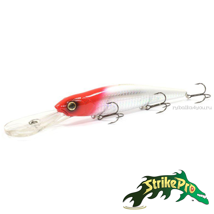 Воблер Strike Pro Deep Jer-O Minnow EG-054F 130 мм / 31 гр / Заглубление: 5 - 6 м / цвет: 022PPP-713