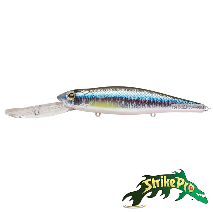 Воблер Strike Pro Deep Jer-O Minnow EG-054F 130 мм / 31 гр / Заглубление: 5 - 6 м / цвет: A210-SBO-RP