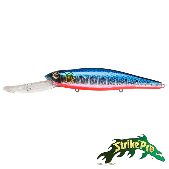 Воблер Strike Pro Deep Jer-O Minnow EG-054F 130 мм / 31 гр / Заглубление: 5 - 6 м / цвет: A234-SBO-LU