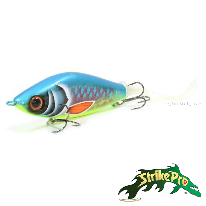 Воблер Strike Pro Guppie Jr EG-208A 110 мм / 70 гр / Заглубление: 0,5 - 3 м / цвет: TR-001