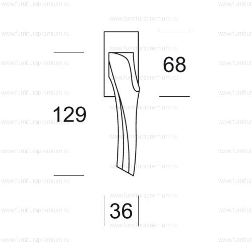 Оконная ручка Salice Paolo Anatomica SQ 6108 DK