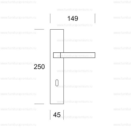 Ручка на планке Salice Paolo Link 6116