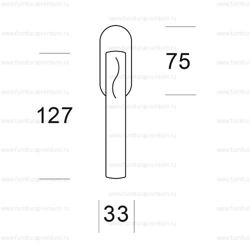 Оконная ручка Salice Paolo Sand 6148 DK