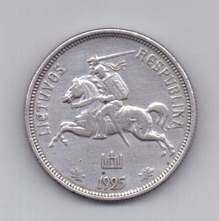 5 лит 1925 года АUNC Литва