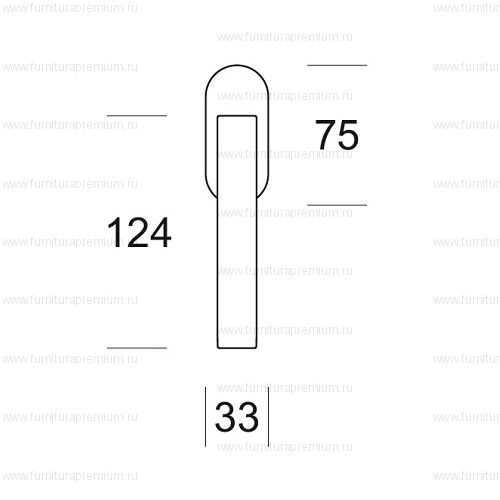 Оконная ручка Salice Paolo Unit 6213 DK