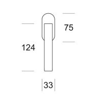 Оконная ручка Salice Paolo Unit 6213 DK. схема